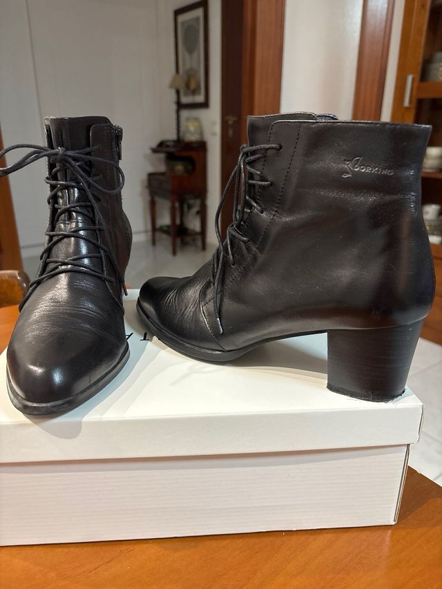 Botín Dorking by Fluchos Negro Mujer