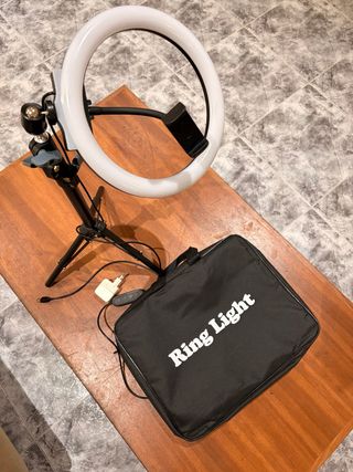 Aro de Luz LED con Trípode y Soporte Móvil