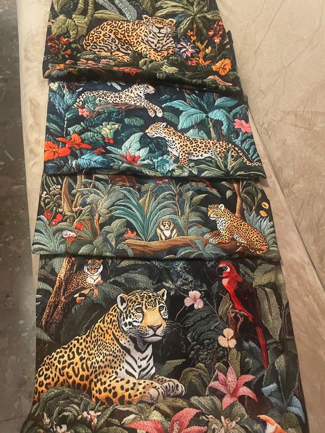 4 Fundas Cojín Doble Cara Selva Animales