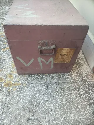 Cassa da crociera in legno d'epoca