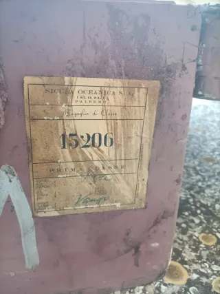 Cassa da crociera in legno d'epoca