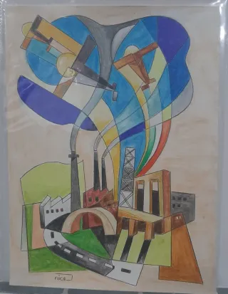 Disegno futurismo aeropittura