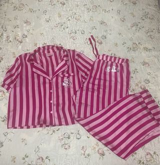 Pijama rayas rosa estilo Barbie
