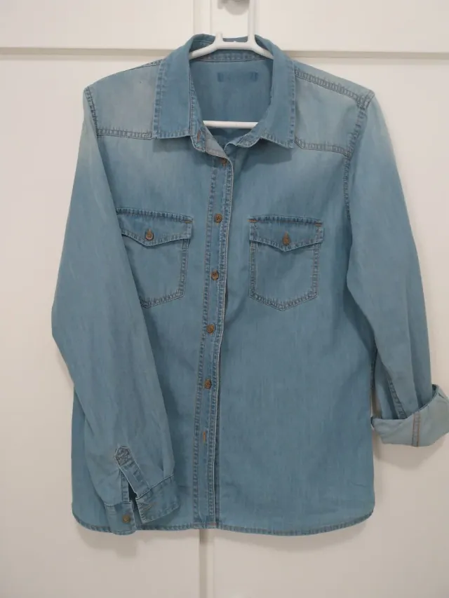 Camiseta vaquera azul