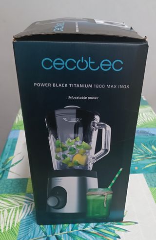 Batidora de vaso Power Black Titanium 1800MAX Inox