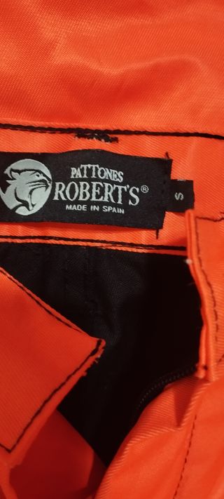 Pantalón Forestal Hombre Negro Naranja