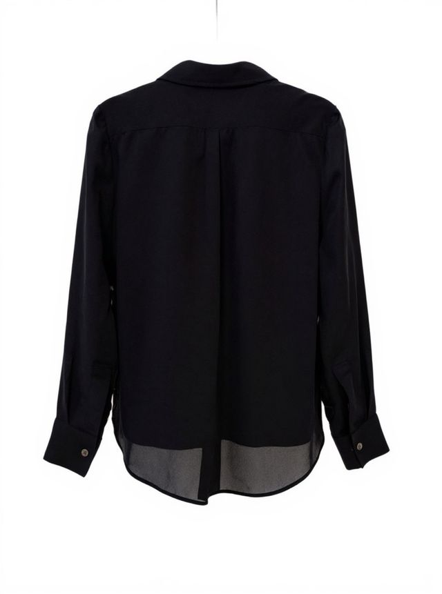 Camisa negra fluida Mango Talla M