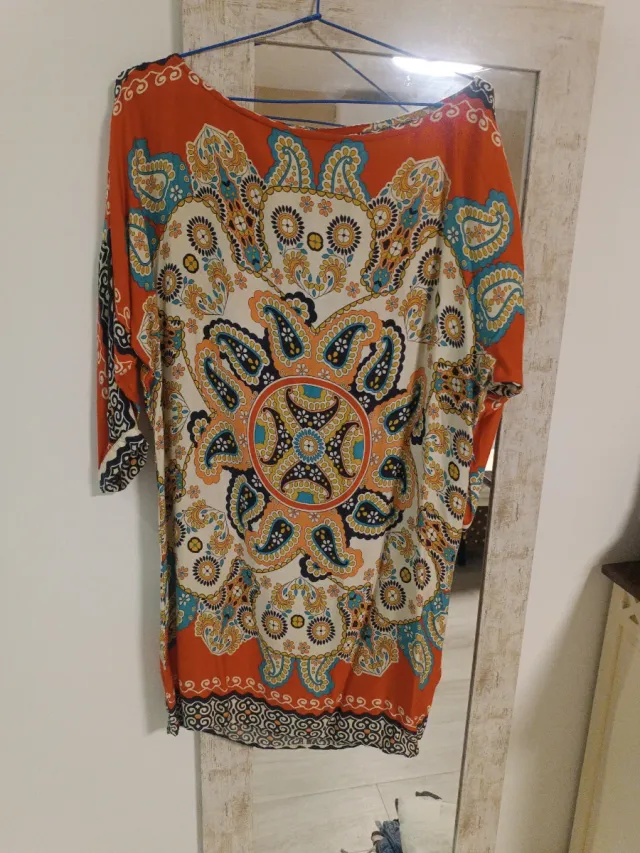 Vestido ligero estampado talla única