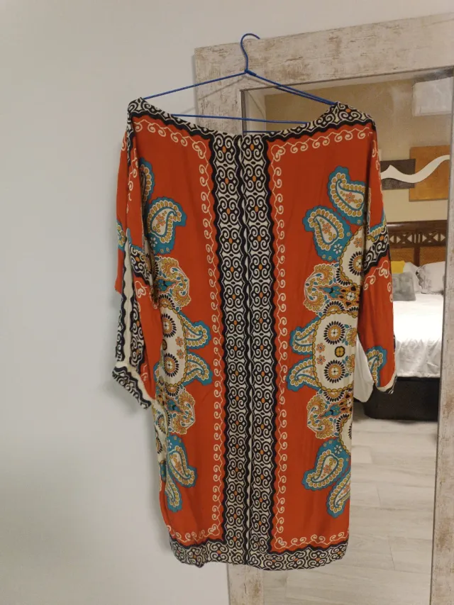 Vestido ligero estampado talla única