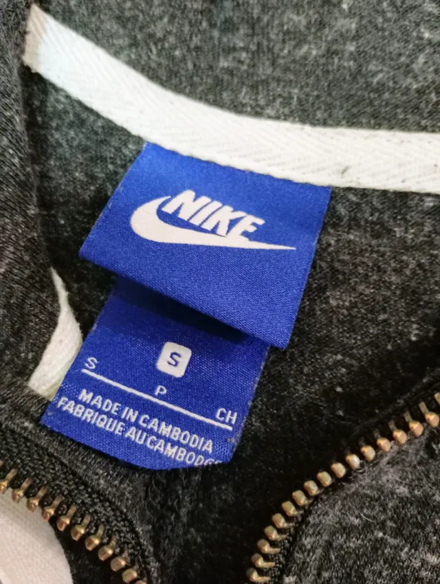 Sudadera Nike Mujer Talla S Gris Oscuro