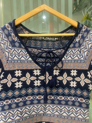 Vestido Zara M estampado invernal