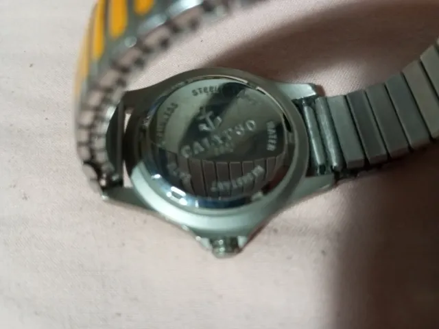 Reloj Calypso Pulsera Naranja y Plata