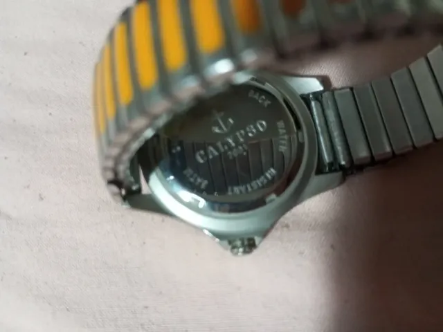 Reloj Calypso Pulsera Naranja y Plata