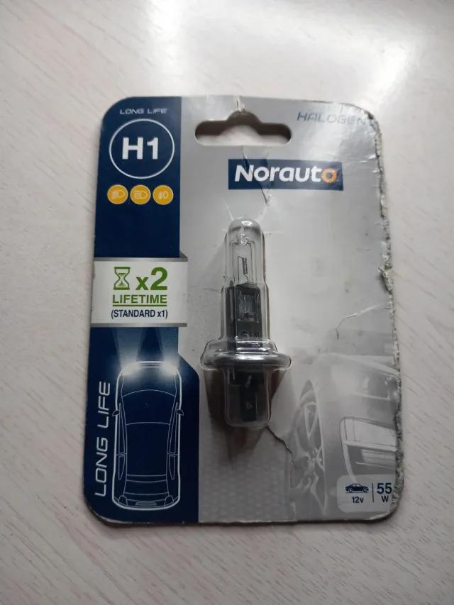 Bombilla H1 Halógena Norauto 12V 55W