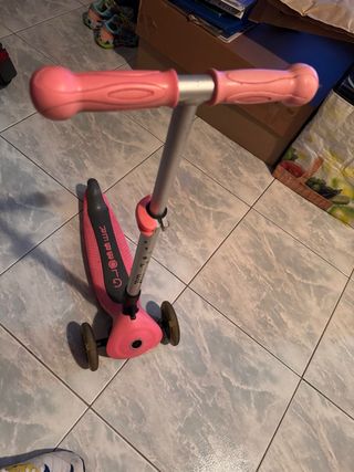 Patinete Globber 3 ruedas rosa
