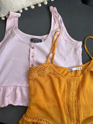 Conjunto 2 Camisetas Tirantes Lefties y Primark