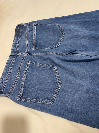 Pantalón vaquero ancho azul