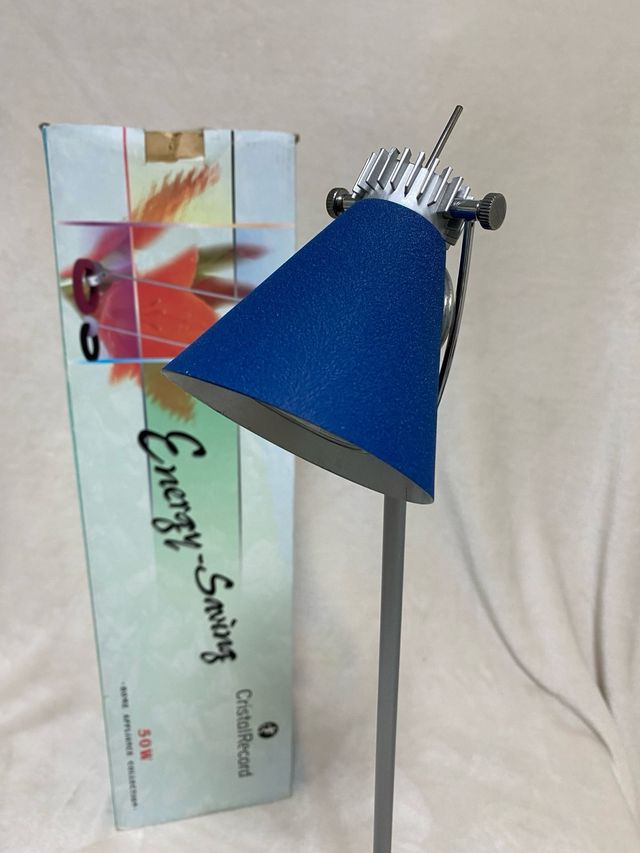 Lámpara Escritorio CristalRecord Azul/Plata 50W