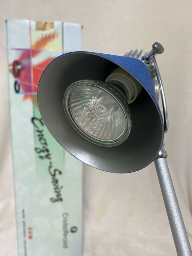 Lámpara Escritorio CristalRecord Azul/Plata 50W