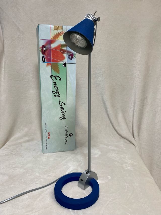 Lámpara Escritorio CristalRecord Azul/Plata 50W