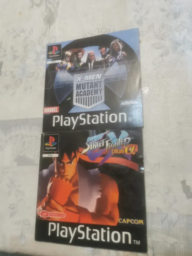 Manuali PS1 X-Men Mutant Academy e Street Fighter