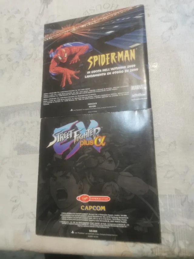 Manuali PS1 X-Men Mutant Academy e Street Fighter