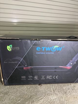 Patinete eléctrico azul etwow booster 237kms