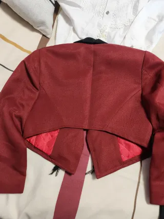 Traje de Flamenco Rojo y Negro