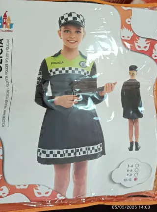 Disfraz Policía Infantil Talla 10-12