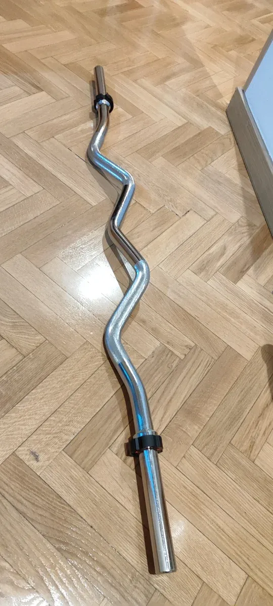 Barra Z Cromada para Gimnasio