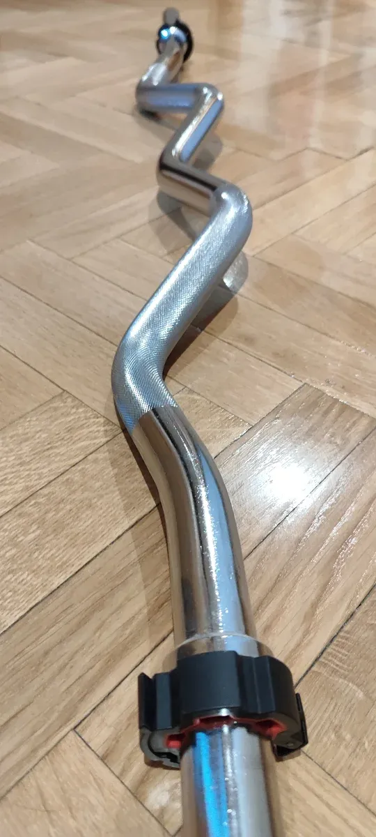 Barra Z Cromada para Gimnasio