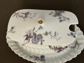 Salsera antigua porcelana Haviland floral