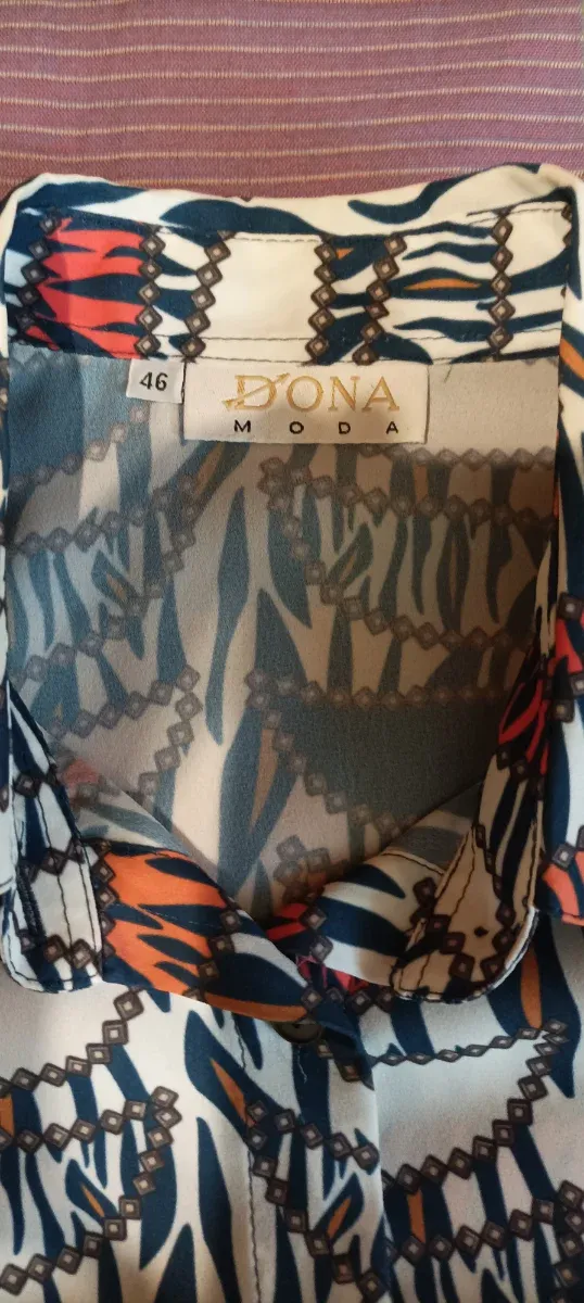 Blusa donna con stampa animalier