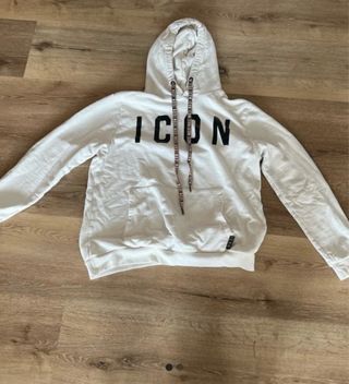 Felpa Dsquared2 Icon Bianca M ottime condizioni co