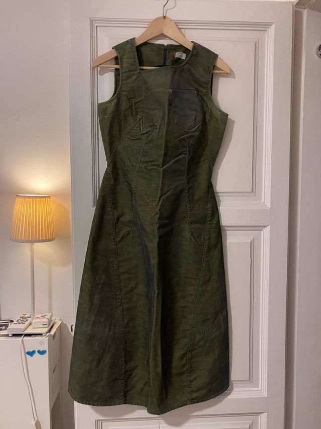 Vestido Levi's Pana Verde Atornasolado