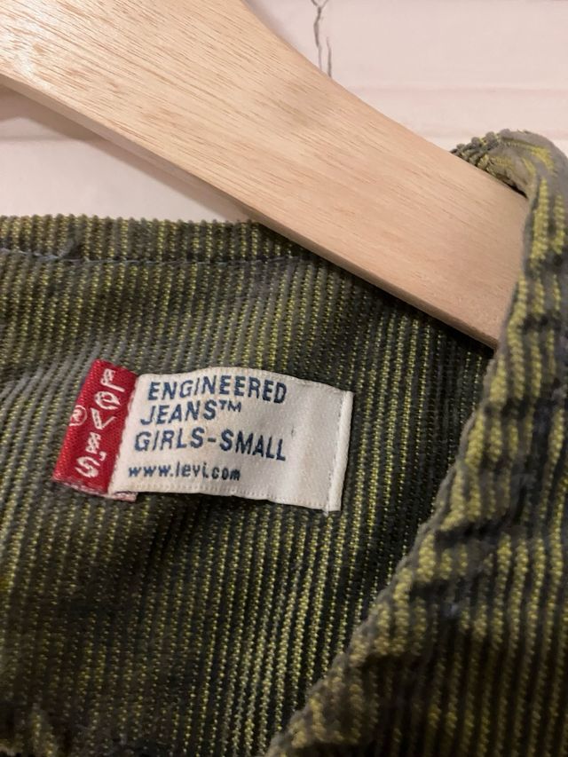 Vestido Levi's Pana Verde Atornasolado