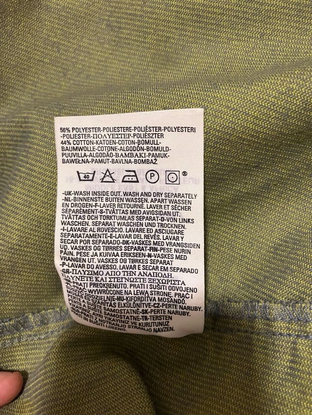 Vestido Levi's Pana Verde Atornasolado