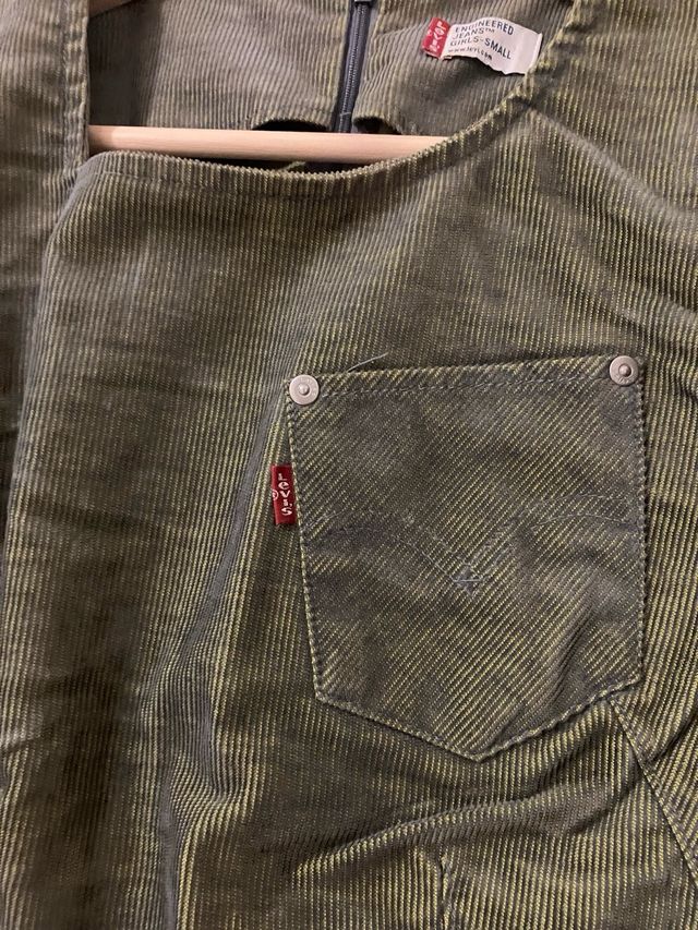 Vestido Levi's Pana Verde Atornasolado