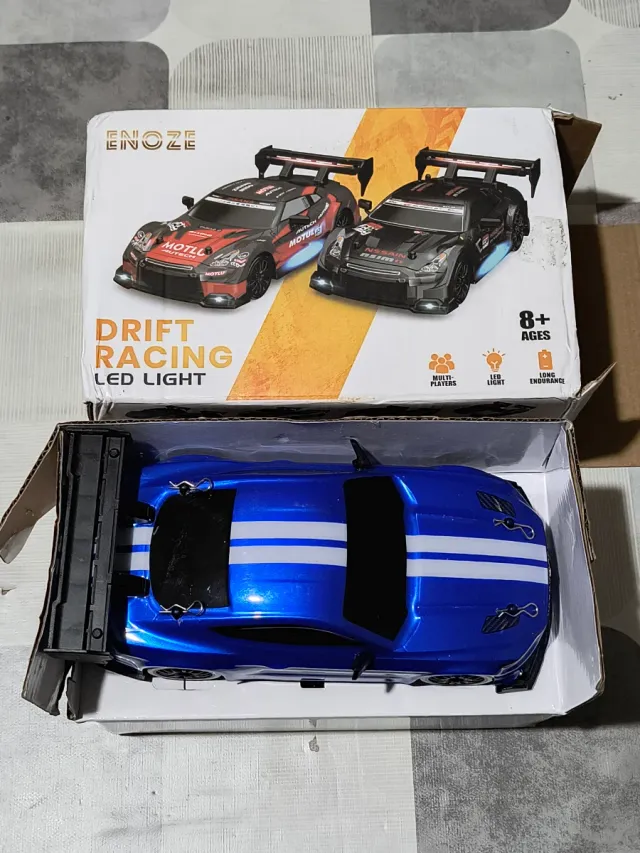 Coche RC Drift 20km 1:24 Ford Mustang Azul