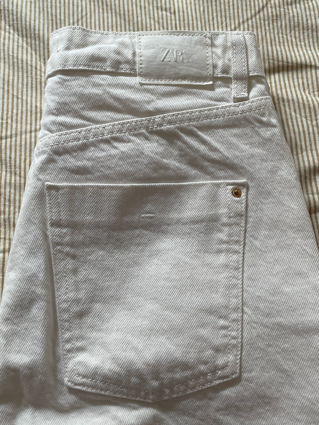 Zara Jeans Blancos Talla 38