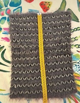 Scaldacollo elegante grigio e argento