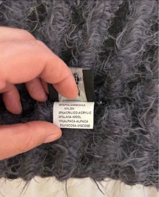 Scaldacollo elegante grigio e argento