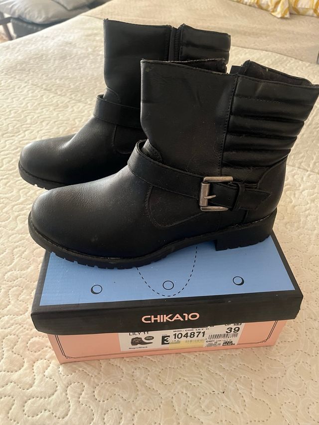 Botines Buonarotti negros talla 39