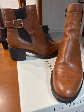 Botines piel Alpe mujer marrones