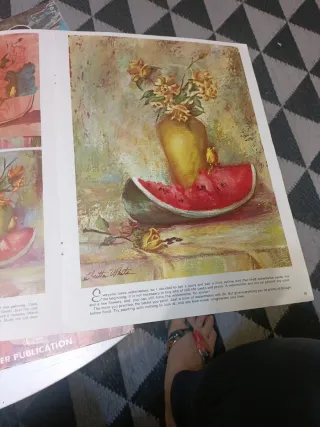 CLARETTA WHITE PAINTS STILL LIFE