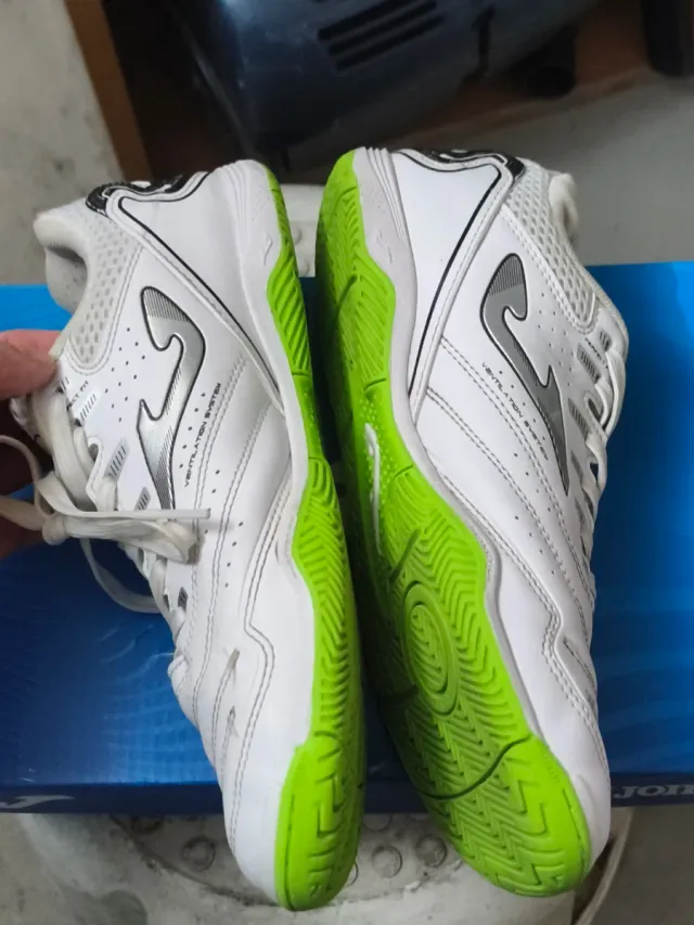 Zapatillas Fútbol Sala Joma Blancas y Verdes