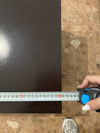 Mueble TV madera y cristal marrón