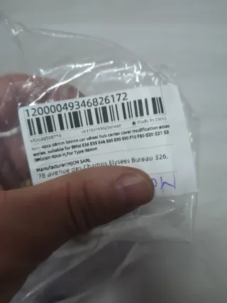 Tapas llantas BMW 56mm (4 unidades)