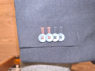 Americana hombre azul marino