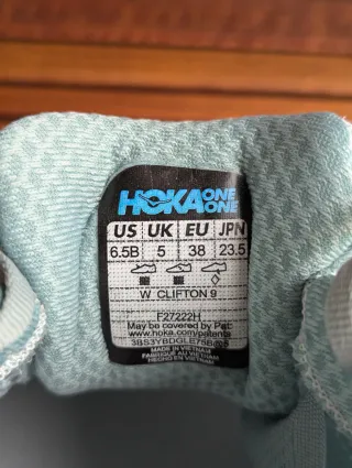 Zapatillas Hoka Clifton 9 Mujer Talla 38